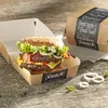Papstar Burger Boxen, Pappe "pure" 12,5 x 12,5 cm "Good Produktbild-Vorschau 4