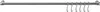 METALTEX 350307 Lonardo Relingleiste 78 cm, mit 6 Haken / Produktbild-Vorschau 3