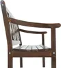 Side view of a wooden garden bench. Produktbild-Vorschau