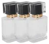 50 ml sklenená fľaša na parfum s rozprašovačom, priehľadná, Náhľad obrázku produktu 3