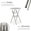 tectake® Stehtisch Pascal rund standfest mit Produktbild-Vorschau 3
