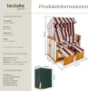 Plážové lehátko s polštářem, nastavitelné, včetně Náhled obrázku produktu 14