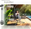 Fauteuil suspendu Ariane avec structure et coussin 160kg - Voir les images du produit 4
