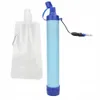 A personal water filter straw and a collapsible water bag are displayed against a white background. Produktbild-Vorschau