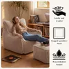 Sitzsack Sessel mit Hocker für Erwachsene, Flauschiger Cord Produktbild-Vorschau 4