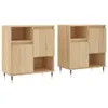 vidaXL Sideboards 2 pcs. chêne Sonoma bois composite Voir les images du produit 2
