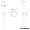Antennenmast 2m ALU Ø 50mm + Mastschelle für Ø 48-50mm + Produktbild-Vorschau 6