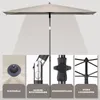 Sekey Sonnenschirm Balkonschirm 210 x 140 cm Rechteckig Produktbild-Vorschau 2