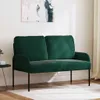vidaXL Sofas mit Kissen 110cm Dunkelgrün Sperrholz Produktbild-Vorschau 2