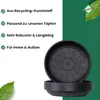 Blumentopf Untersetzer Rund Ø 14 cm in Schwarz für Außen & Produktbild-Vorschau 3