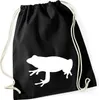 Huuraa Turnbeutel Frosch Kröte Silhouette 12 Liter Black Produktbild-Vorschau 1