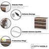 A marketing image showcasing the features of a dresser with various callouts and diagrams. Produktbild-Vorschau