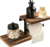 Wandmontierter Toilettenpapierhalter mit Ablage, Produktbild-Vorschau 1