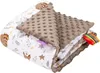 Magical Woodland & Mokka Minky Neugeborene Decke 55x75cm Produktbild-Vorschau 2