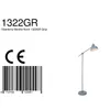 Mexlite - lampada da terra - Nove - grigio - metallo - Ø Anteprima dell’immagine prodotto 7