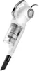 A white handheld vacuum cleaner with a transparent dustbin is shown against a white background. Produktbild-Vorschau