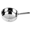 A stainless steel frying pan with a handle, shown from a side angle against a white background. Náhľad obrázku produktu