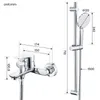 Auralum Badewannenarmatur Chrom, Messing Duschset mit Produktbild-Vorschau 10