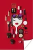 MuchoWow® Poster Weiblicher Spiegel umgeben von Make-up Produktbild-Vorschau 1