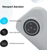 Close-up of a faucet aerator with marketing text and icons. Produktbild-Vorschau