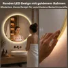 S'AFIELINA LED Badezimmerspiegel Rund Ø70 cm, Goldener Produktbild-Vorschau 4