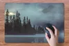 MuchoWow® Schreibtischunterlage Wald - Wasser - Nebel 60x40 Produktbild-Vorschau 3
