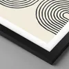 Gerahmtes Poster - Schwarzer Rahmen - Linien Oval Produktbild-Vorschau 2