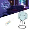 Lampe de nuit LED dodécaèdre avec effet infini - Lampe à Voir les images du produit 7