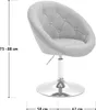 SVITA HAVANNA Sessel Lounge Clubsessel Barhocker Drehsessel Produktbild-Vorschau 7