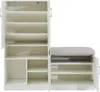 Schuhschrank 'Løten' Schuhregal 120 x 37 x 120 cm mit 4 Produktbild-Vorschau 7