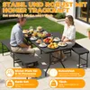 Izrielar Bierzeltgarnitur 3-tlg., Tisch+2 Bänke, klappbar, Produktbild-Vorschau 5