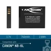ANSMANN Li-Ion Akku A-Can NP 6L 3,7V Typ 750 mAh, Produktbild-Vorschau 2