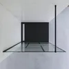 Walk-In-Dusche Duschwand 110x200 cm schwarz Duschabtrennung Produktbild-Vorschau 3