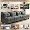Modulares 4-Sitzer Sofa mit Stauraum unter allen Produktbild-Vorschau 5