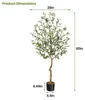 Künstlicher Olivenbaum 150 cm – Täuschend echte Produktbild-Vorschau 8
