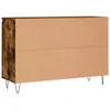 vidaXL Credenza in rovere fumé 101,5x35x70 cm Materiale a Anteprima dell’immagine prodotto 9