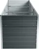 Metall Blumenbeet Hochbeet 240x80x77 cm Grau Pflanzbeet Produktbild-Vorschau 2