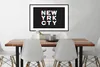 MuchoWow® MuchoWow® Gerahmtes Poster New York - Stadt - Rot Produktbild-Vorschau 3