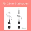 Novaliv 4x Kerzenhalter Flasche Schwarz Eisen Kerzenhalter Produktbild-Vorschau 3