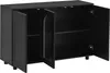 okwish Schwarzes Sideboard Wohnzimmerschränke mit Produktbild-Vorschau 8