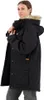A woman wearing a black Fjällräven Nuuk parka. Produktbild-Vorschau