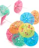 Parapluies de cocktail de fête 10 pièces multicolores 10cm Voir les images du produit 1
