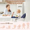 Hochstuhl Baby 2 in 1 mit Rollen, Höhenverstellbar Produktbild-Vorschau 7