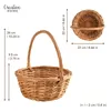 Creative Home Kleiner Weidenkorb mit Griff | Klein 22 x 22 Produktbild-Vorschau 2