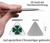 Alfa Romeo 3D Aufkleber Kleeblatt grün 95x85mm, Auto Produktbild-Vorschau 5
