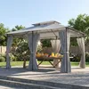 Outsunny paviljoen, 4x3 meter, waterafstotend, stabiel Productafbeelding-voorbeeld 2