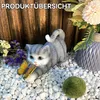 Solar Katzenfigur mit LED, Gartendeko Outdoor, wasserdicht, Produktbild-Vorschau 2