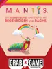 A colorful illustration of a mantis holding a rainbow and clouds, with game branding below. Produktbild-Vorschau