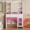 Toaletný stolík UnboxG so zrkadlom 89,8 × 40 × 145 cm - LED Náhľad obrázku produktu 4