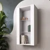 Komoda, závěsná vitrína Tivoli, bílá/bílá, šířka 50 cm x Náhled obrázku produktu 1